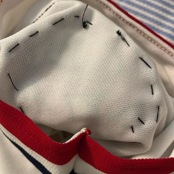 Vintage Cleveland Indians pro Knit Jersey #7 Chief Wahoo Baseball MLB USA made L - Picture 8 of 8